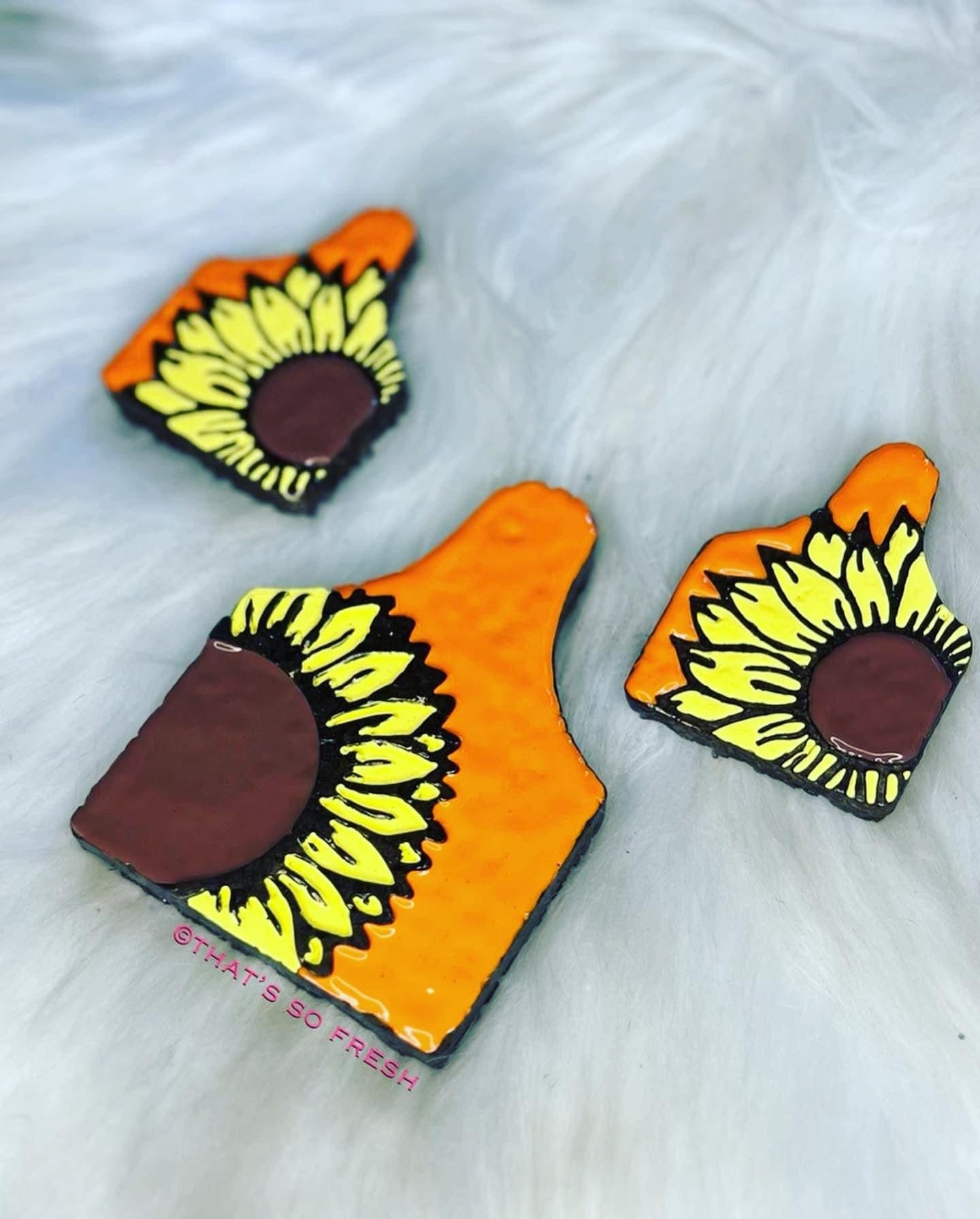 Sunflower Cow Tag Full Set Freshies