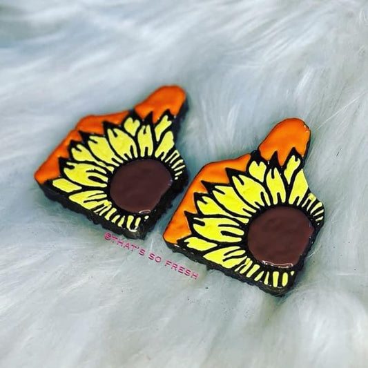 Sunflower Cow Tag Vent Set Freshies